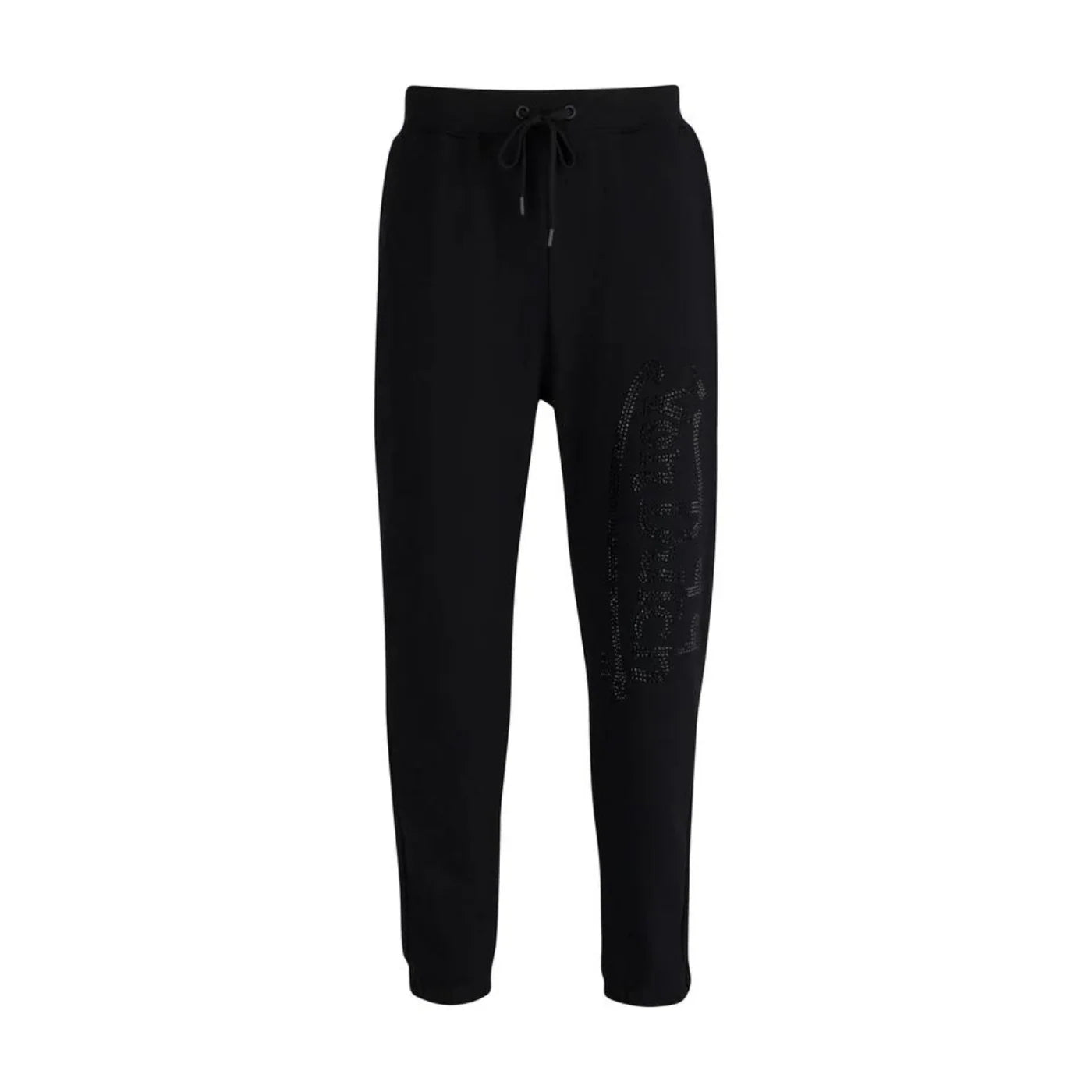 Von Dutch Rhinestone Logo Jogger - Black