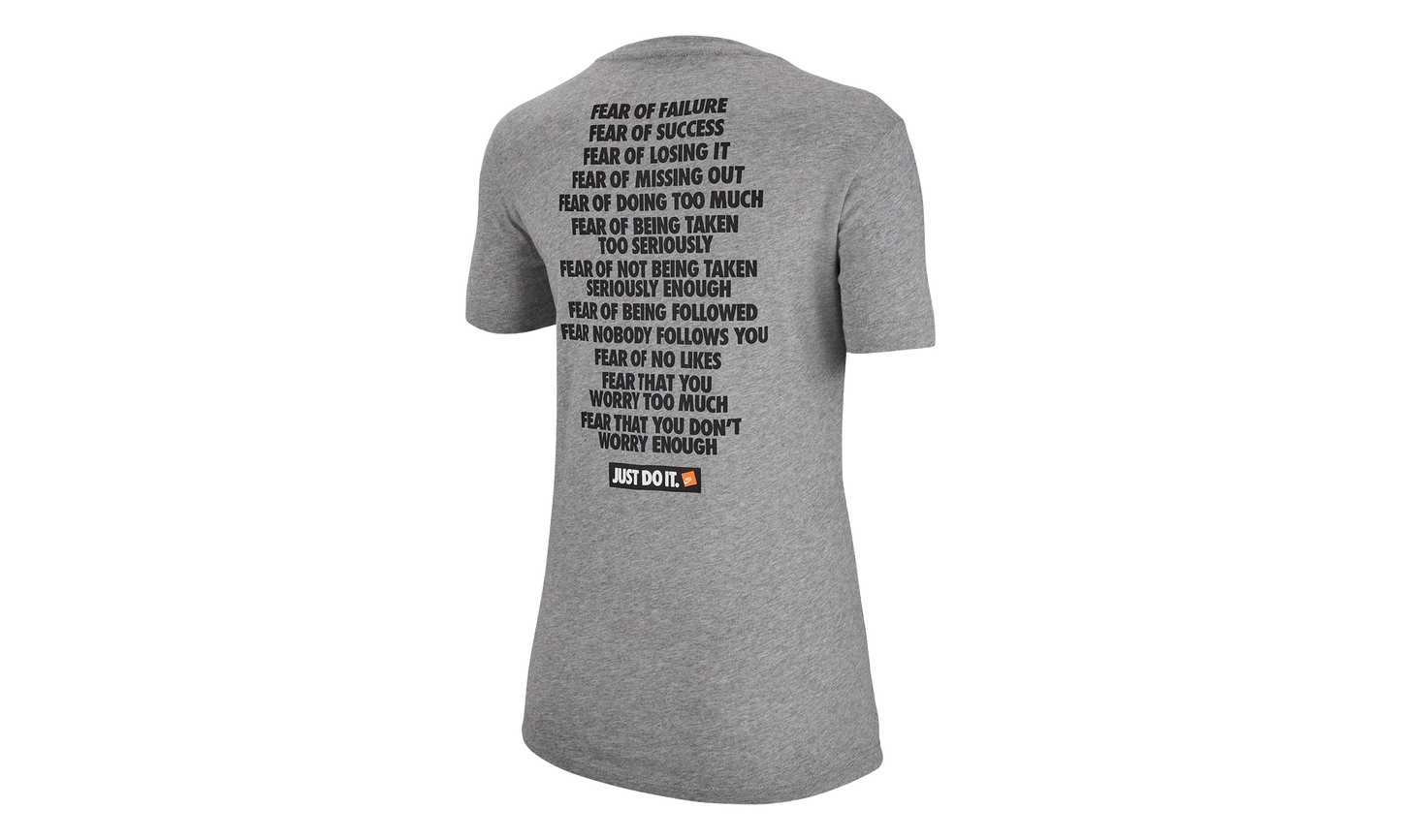 NSW Just Do It T Shirt WMNS"Grey" AR3894 063