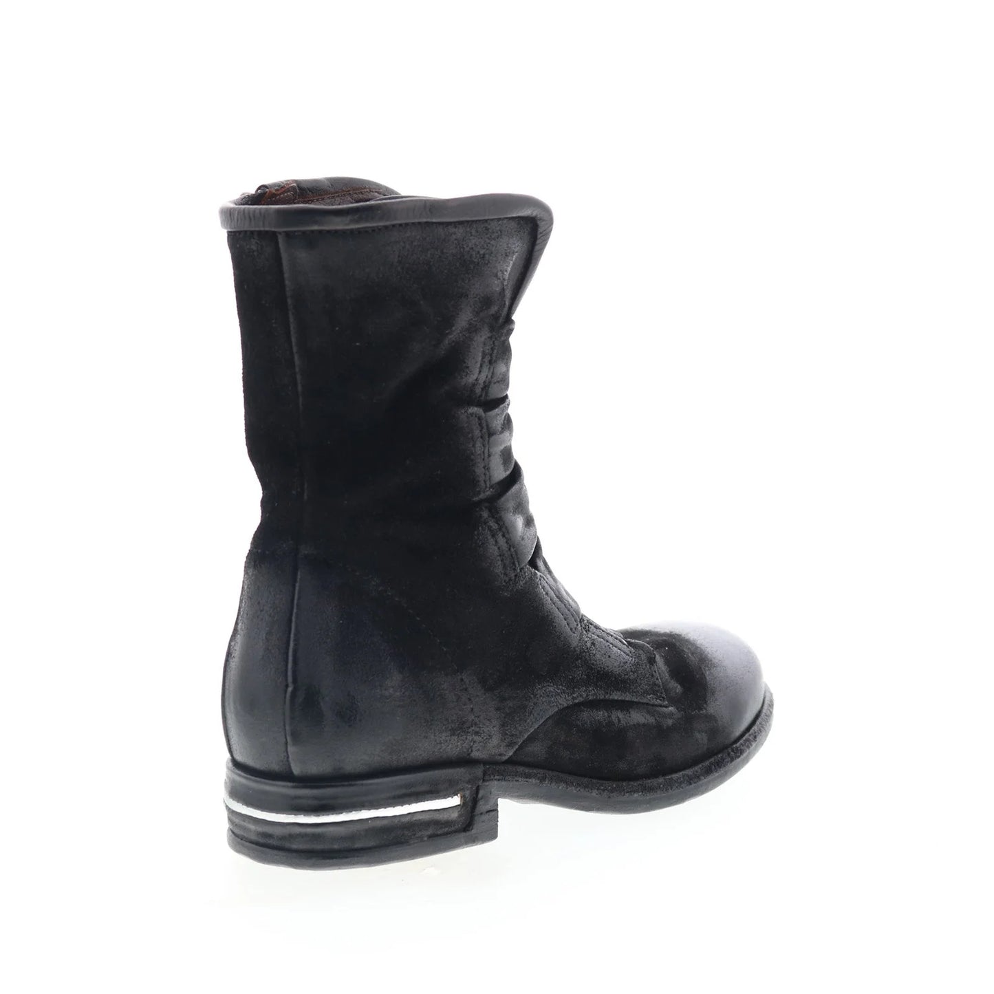 Traver Womens Black Suede Zipper Casual Dress Boots
