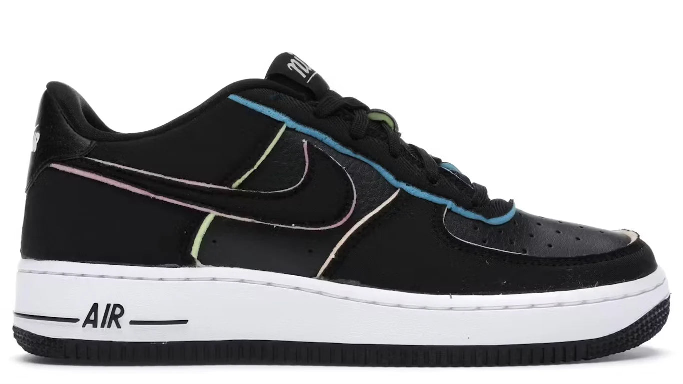 Air Force 1 Low Black Pink Barely Volt (GS)