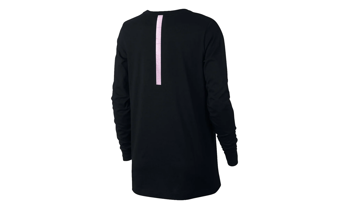 Foil Swoosh Logo Long Sleeve T-Shirt WMNS"Black/ Purple" 874120 010