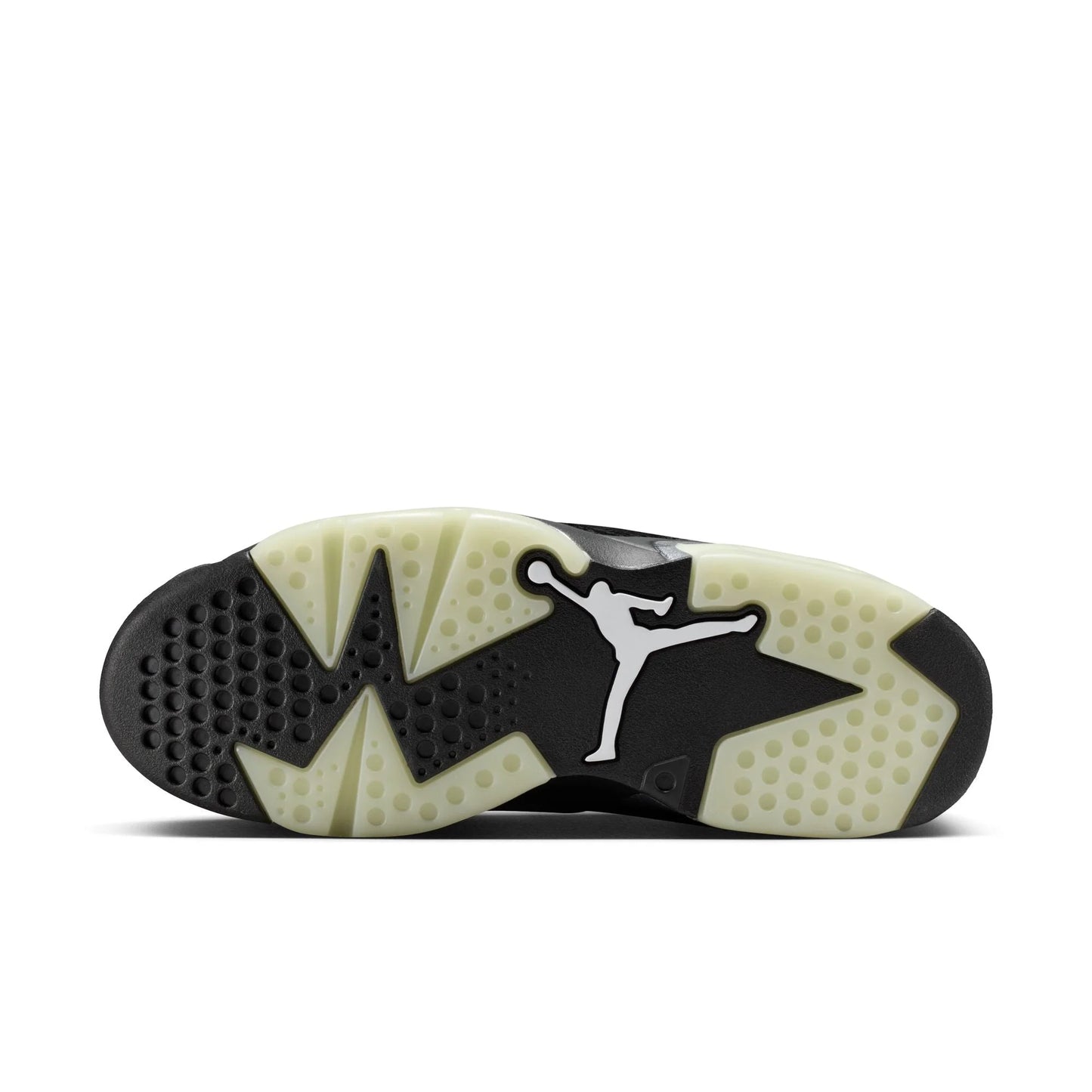 Women's 6 Retro Low - "Black Pony Hair"