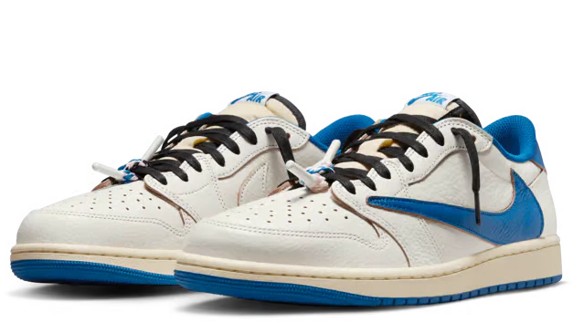 1 Retro Low OG SP Fragment x Travis Scott Sail Military Blue