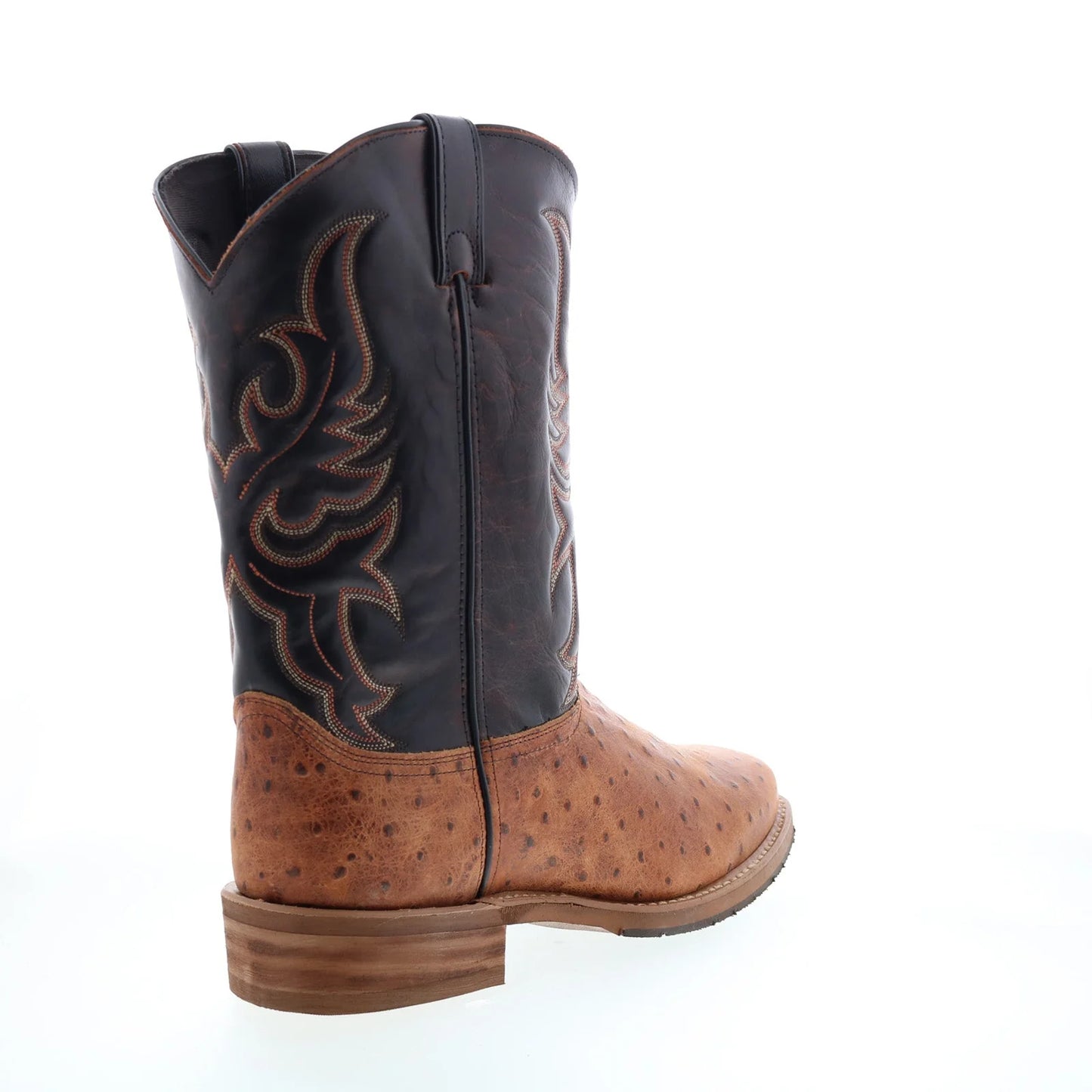 6750 Mens Brown Leather Slip On Cowboy Western Boots