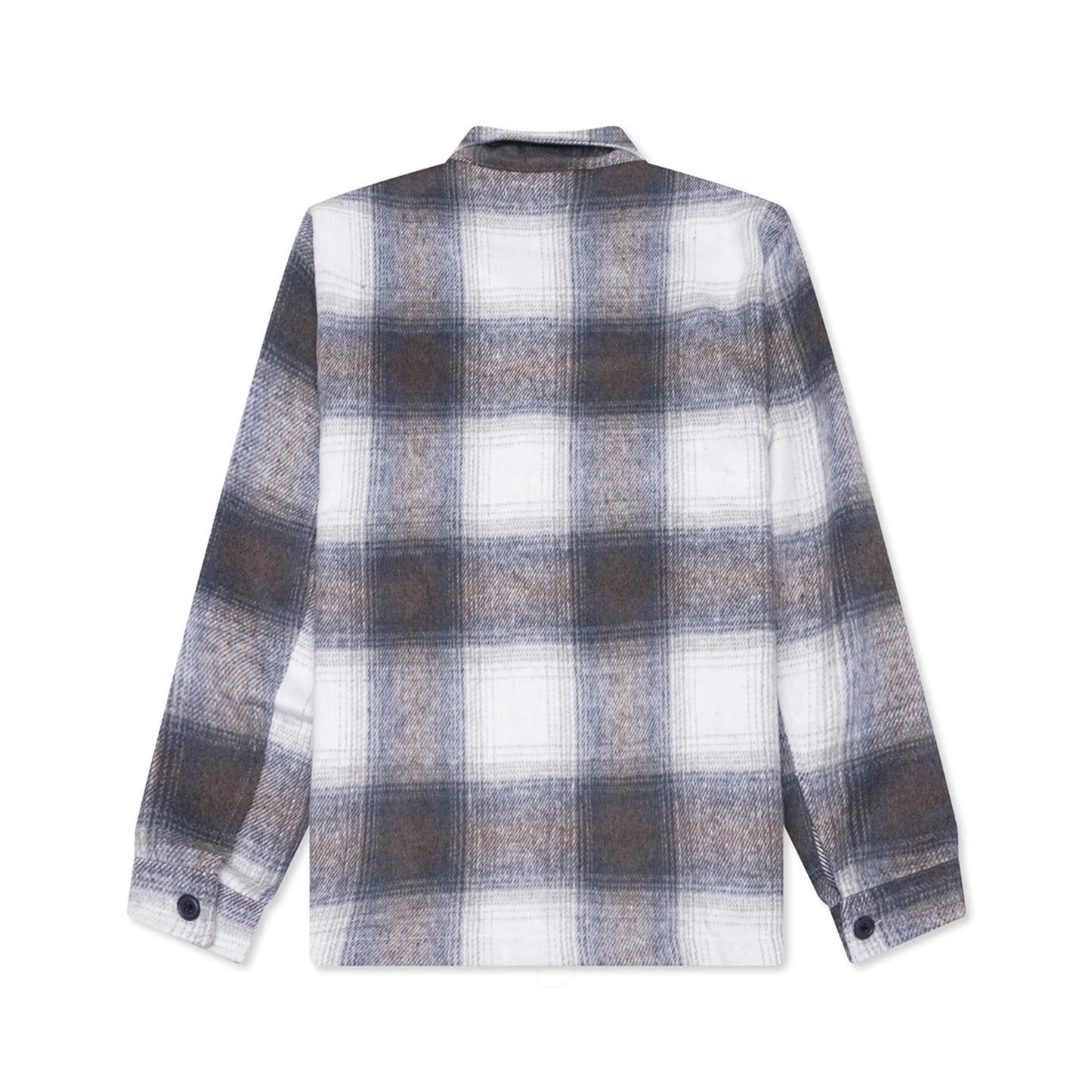 Museum of Peace & Quiet Wordmark Zip Flannel - Slate