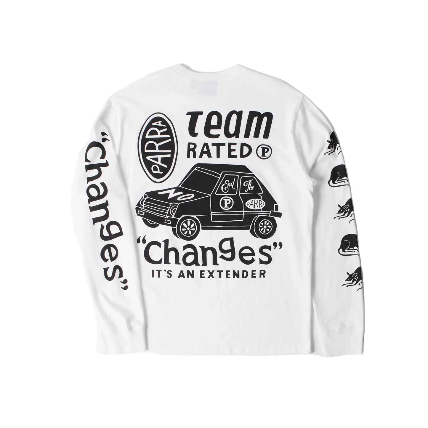 Parra "Team Changes" Long sleeve T-Shirt - White