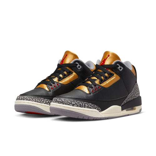 Women's  3 Retro - Black/Metallic Gold