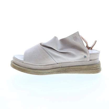 Lira A15027-101 Womens Beige Leather Slingback Sandals Shoes