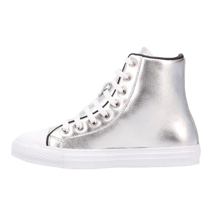 Knarly Metallic High Top Sneakers