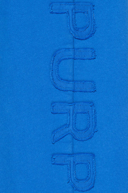 Purple Regular Fit Cutout Wordmark Sweatpant - Blue