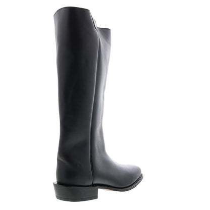 8220 Mens Black Wide Leather Slip On Cowboy Western Boots
