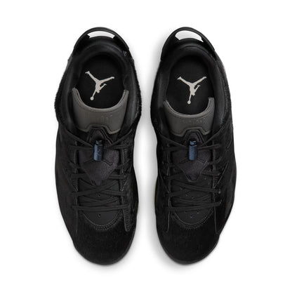 Women's  6 Retro Low - "Black Pony Hair"