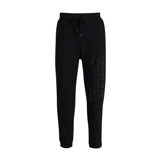 Von Dutch Rhinestone Logo Jogger - Black