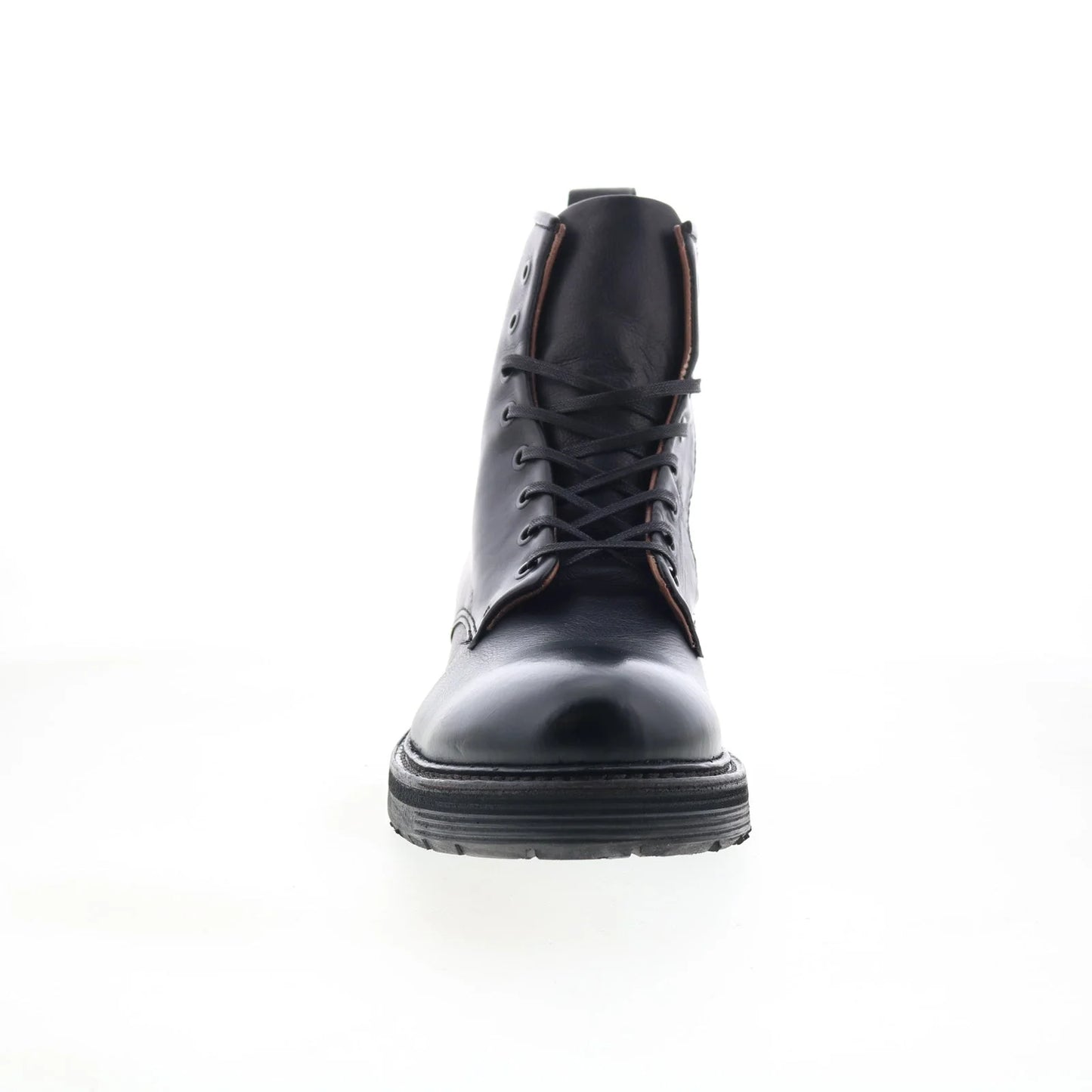 Renald U32210-201-6002 Mens Black Leather Zipper Casual Dress Boots