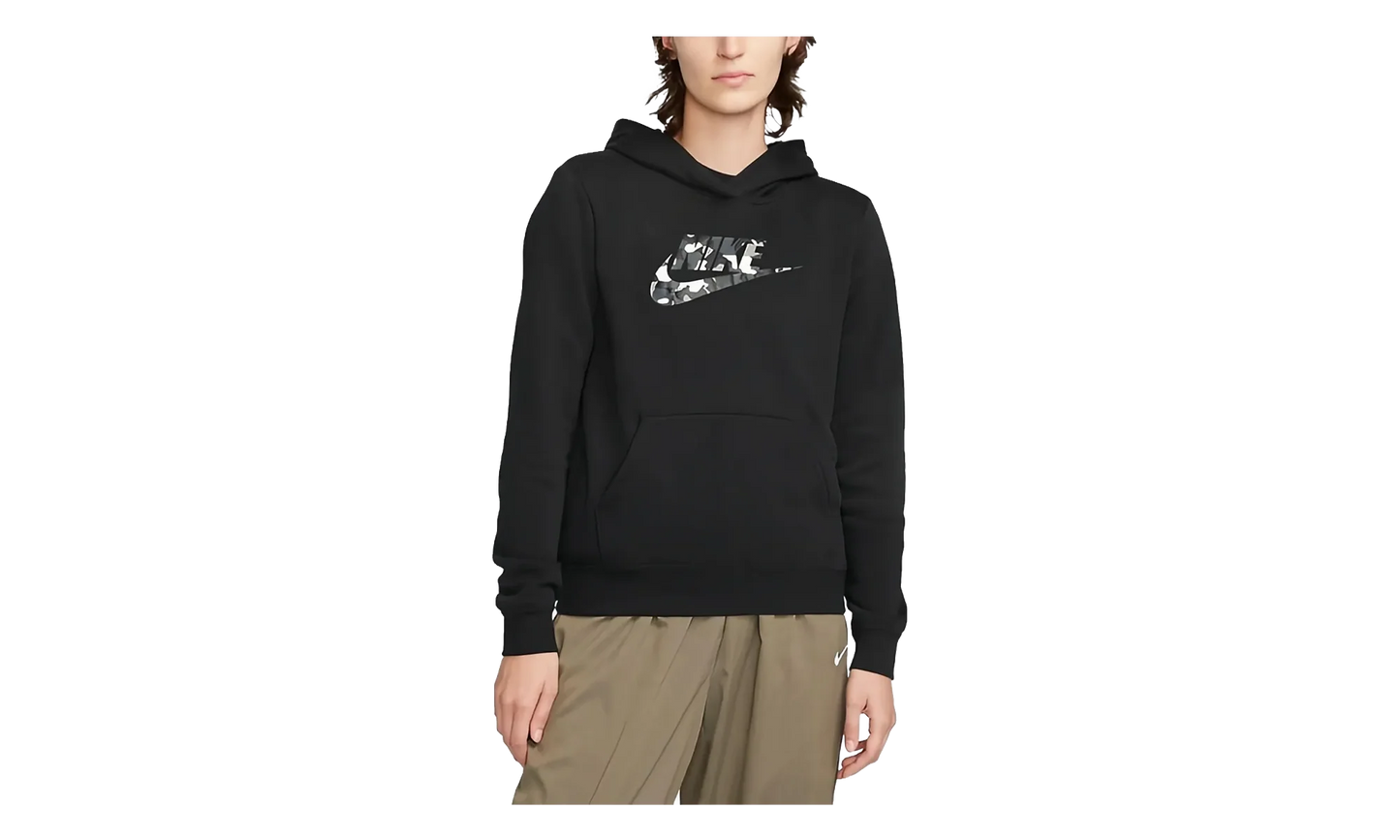Fleece Printed Logo Pullover Hoodie DQ6108 010