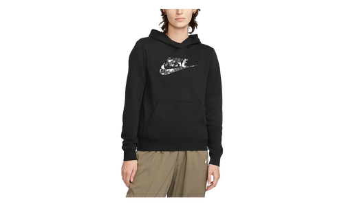 Fleece Printed Logo Pullover Hoodie DQ6108 010