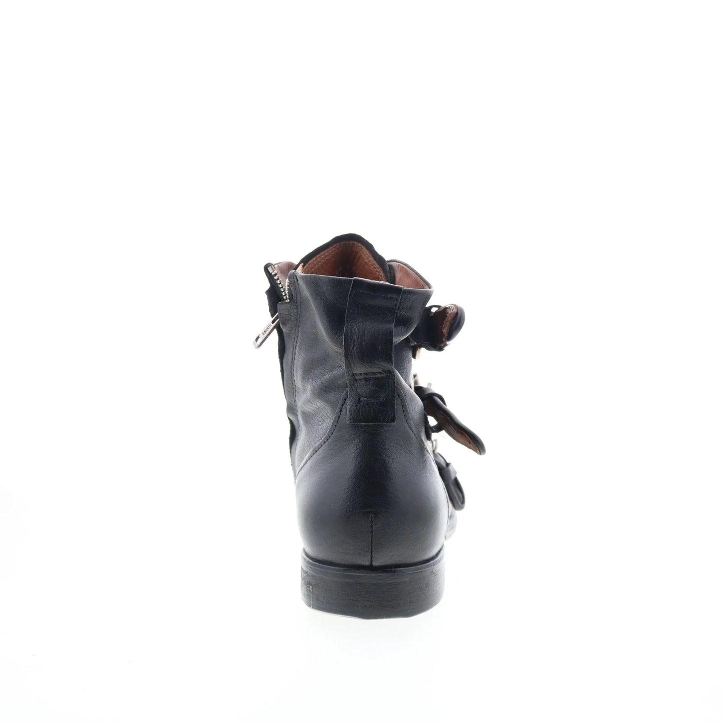 Cooper Mens Black Leather Zipper Casual Dress Boots