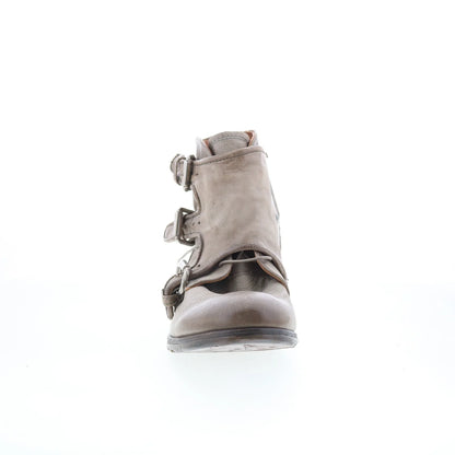 Cooper 401202-1801-6145 Mens Gray Leather Zipper Casual Dress Boots