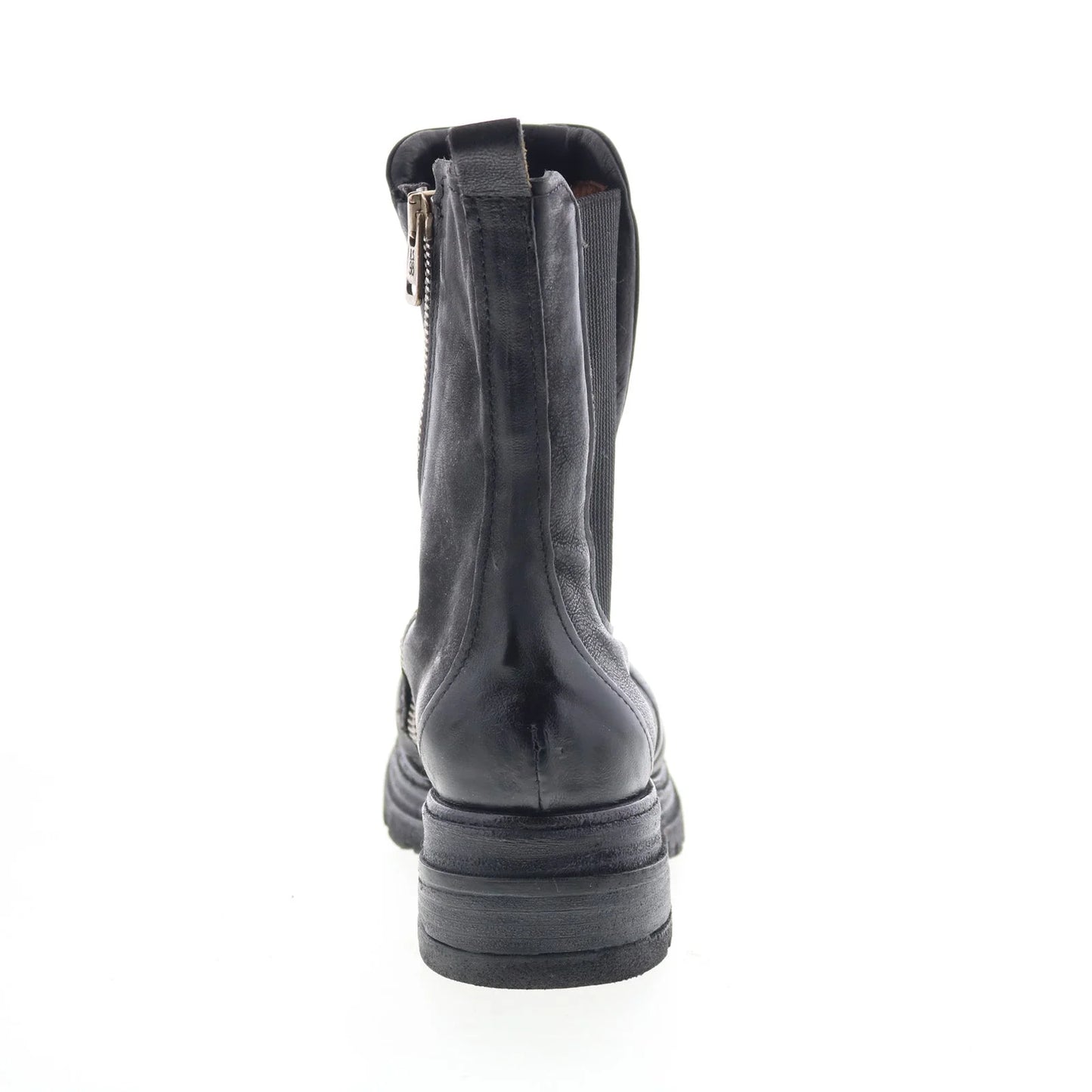 Lowe Womens Black Leather Zipper Casual Dress Boots