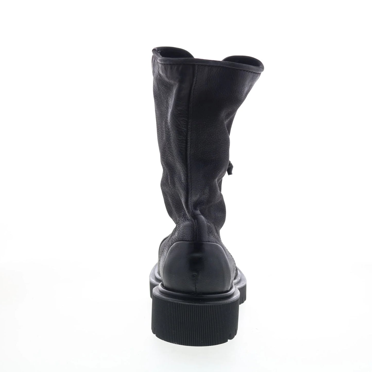 Tobie Womens Black Leather Zipper Casual Dress Boots