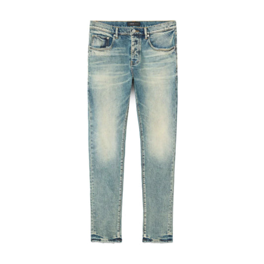 Purple Skinny Electric Tint Denim -  Washed Light Blue
