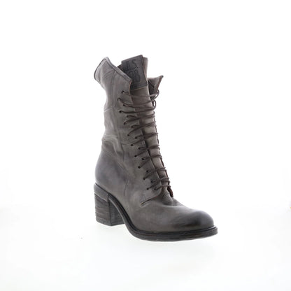 Jasper Womens Gray Leather Zipper Casual Dress Boots