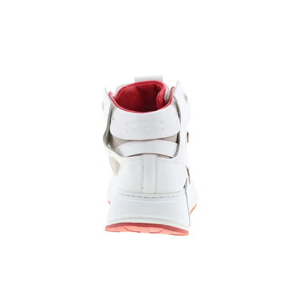 Haldon Womens White Leather Lifestyle Sneakers Shoes
