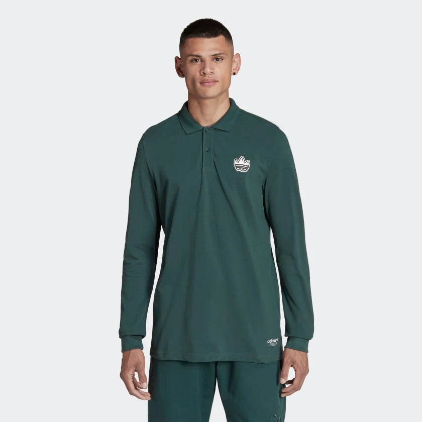 Men's adidas Graphics Campus Long Sleeve Polo Shirt