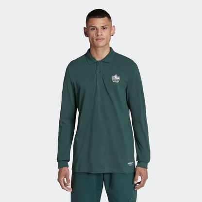 Men's adidas Graphics Campus Long Sleeve Polo Shirt