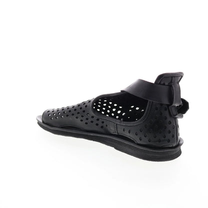 Mason A67005-201 Womens Black Leather Strap Sandals Shoes