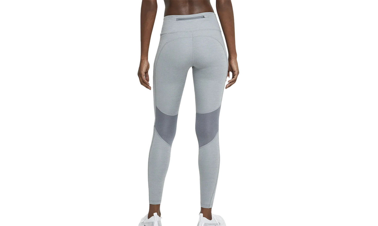 Womens Epic Fast Mid-rise Pocket Running Leggings"SMOKE GREY/HEATHER" CZ9240 084