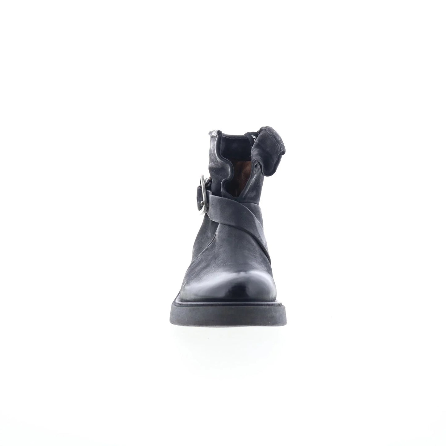 Roan Womens Black Leather Zipper Casual Dress Boots