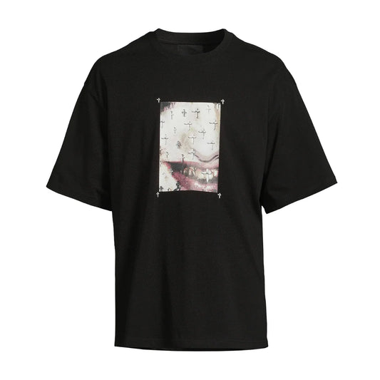 RtA Colin Cross T-Shirt - Black