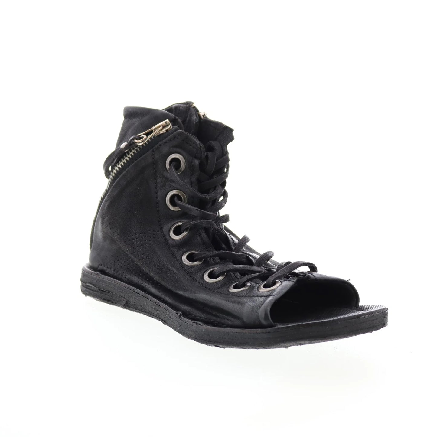 Rhett 534074-302 Womens Black Leather Strap Sandals Shoes