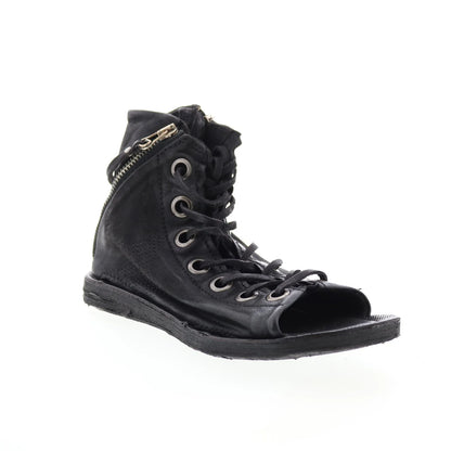 Rhett 534074-302 Womens Black Leather Strap Sandals Shoes