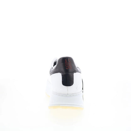 Hannie A87110-103-0002 Womens White Leather Lifestyle Sneakers Shoes