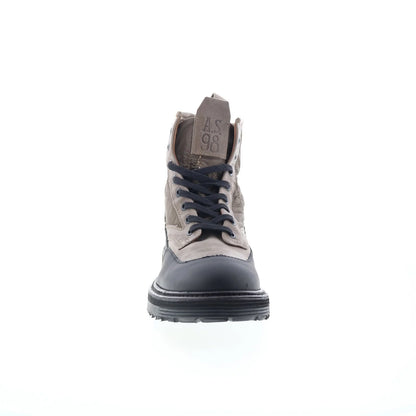 Rupert Mens Gray Synthetic Lace Up Casual Dress Boots