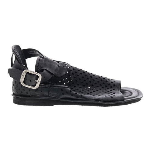 Mason A67005-201 Womens Black Leather Strap Sandals Shoes