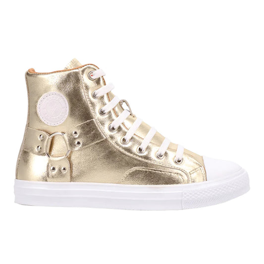 Knarly Metallic High Top Sneakers