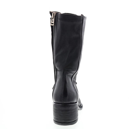 Opie 548213-201 Womens Black Leather Lace Up Casual Dress Boots