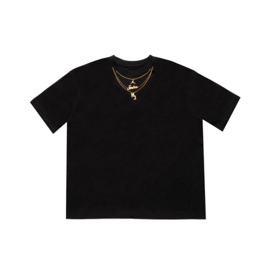 Women's  "Heritage Gold Chain" Tee - "Black"