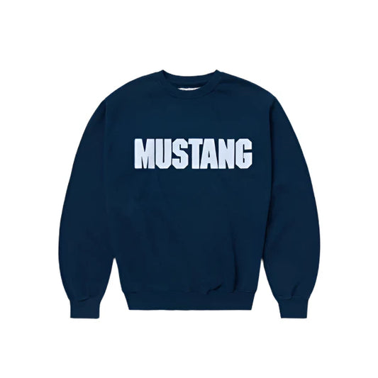 One Of These Days Mustang Crewneck - Sunfaded Navy