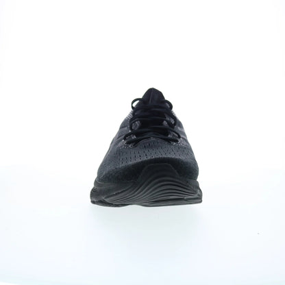 Asics Gel-Nimbus 24 Mens Black Leather Extra Wide Athletic Running Shoes