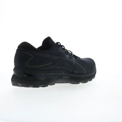 Asics Gel-Nimbus 24 Mens Black Leather Extra Wide Athletic Running Shoes