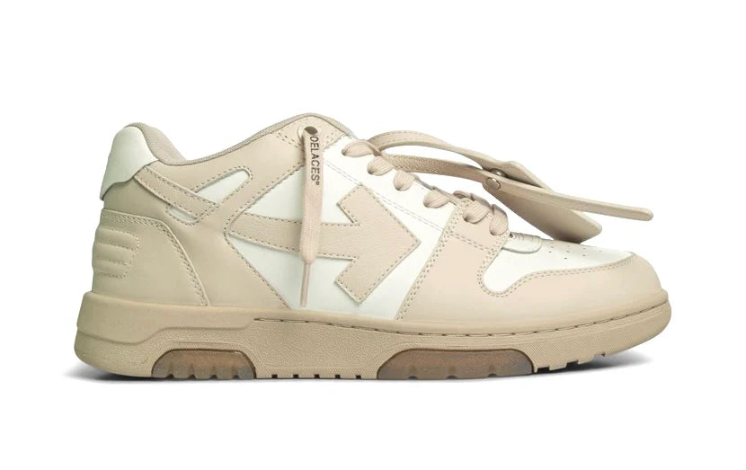 Out Of Office OOO Low Tops Beige White