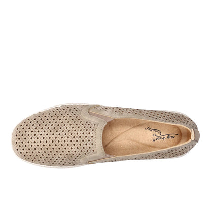 Fresh Perforated Slip On Flats