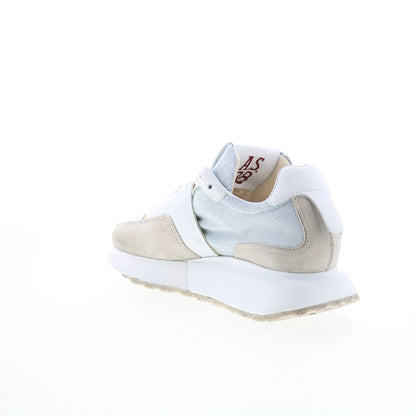 Evander Womens White Synthetic Lace Up Lifestyle Sneakers Shoes