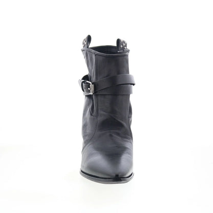 Enzo A98207-102-6002 Womens Black Leather Ankle & Booties Boots
