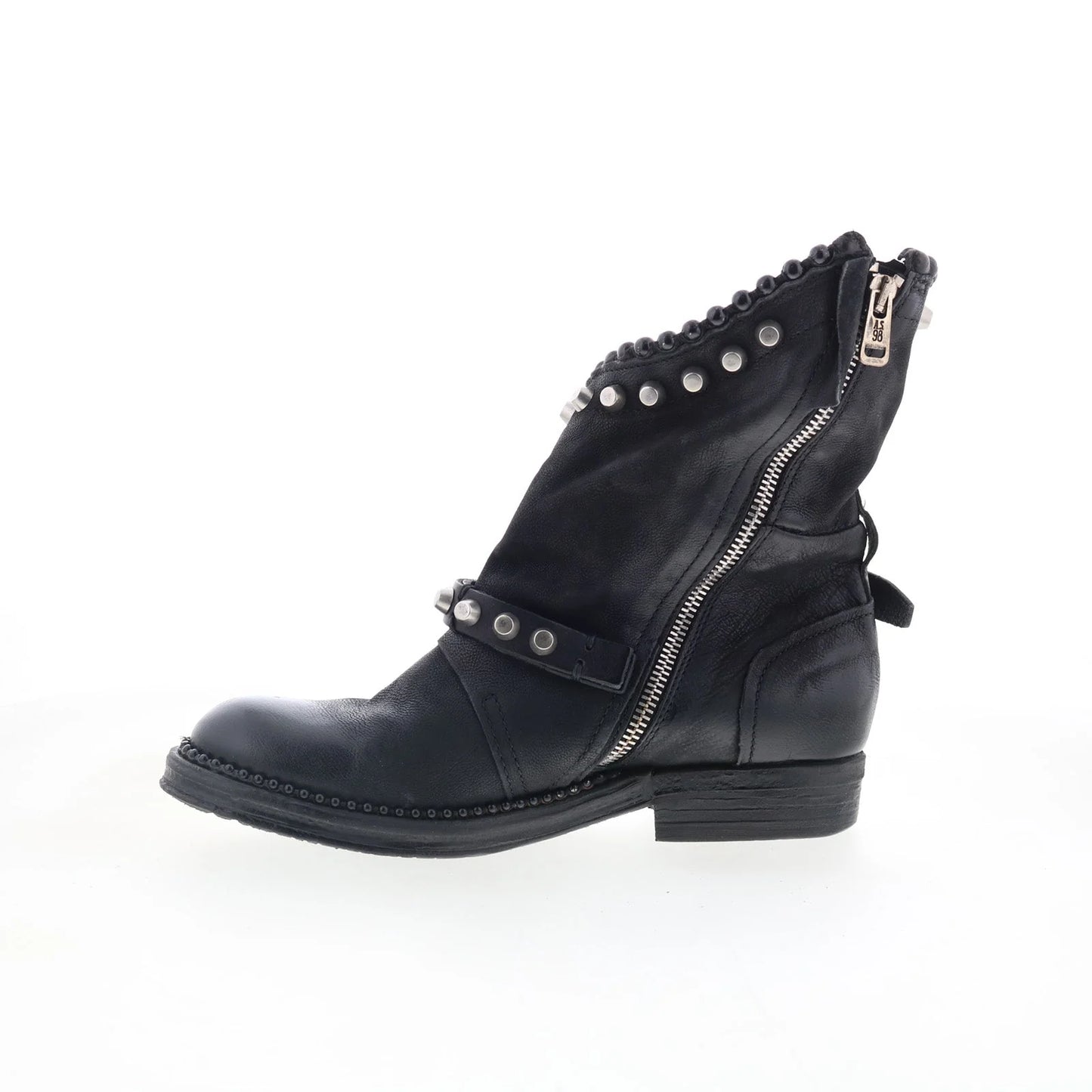 Vianne 250202-102-6002 Womens Black Leather Ankle & Booties Boots