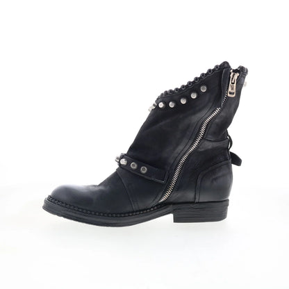 Vianne 250202-102-6002 Womens Black Leather Ankle & Booties Boots